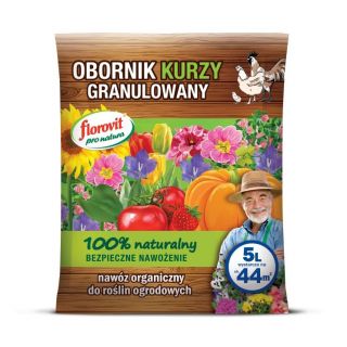 Fumier de poulet granulé - 100% bio - Florovit® - 5 litres - 