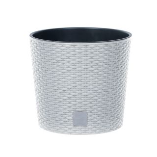 Rund blomkruka - Rato - 20 cm - Vit - 