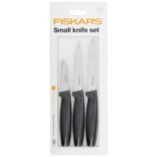 Black knife set - 3 pcs - Functional Form - FISKARS