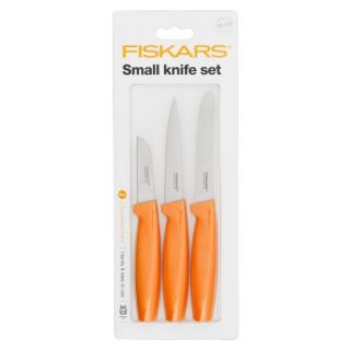 Oranžinių peilių rinkinys - 3 vnt. - Funkcinė forma - FISKARS - 