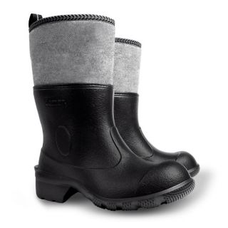Light foam insulated men's wellingtons Filcok - black galoshes size 43
