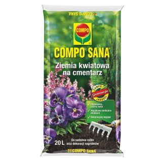 Hochwertige Blumenerde für Friedhöfe - Compo - 20 Liter - 