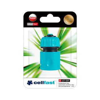 Raccord rapide pour tuyau d'arrosage avec butée - 1/2 "- 5/8" - CELLFAST - 