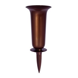 Vaso da cimitero "Dama" su palo - rame - 