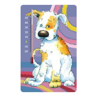 Termometer perekat dalam ruangan untuk pembibitan - dengan gambar anjing - 