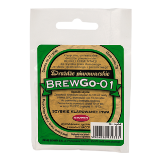 Дріжджі сушені пивоварні знизу - Brewgo-01 - 7 гр - 