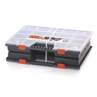 Double tool organizer with movable dividers - 39 x 49 cm - NOR DUO
