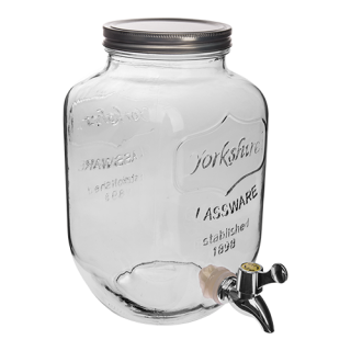 Kozarec "Lemonadeland - Lemoniadolandia" s pipo in kovinskim pokrovom - 4 litre - 