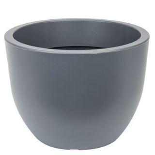 "Muna" round plant pot - 40 cm - anthracite-grey