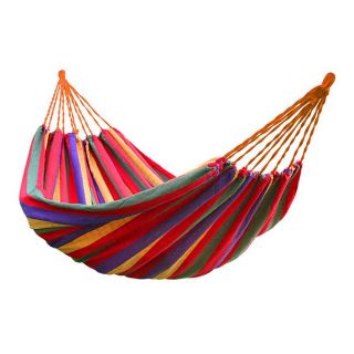 Canvas hammock - 200 x 120 cm - without support posts, with a handy canvas case