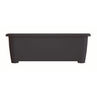 Jardin potager avec une couverture - la mini serre intérieure Planter Low de Respana - 77 cm - gris anthracite - 