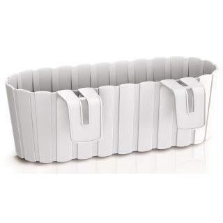 "Boardee Hook" hængende plantekasse - 38,3 cm - hvid - 