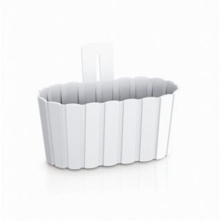 Pot tanaman yang terpasang di dinding "Boardee Wall" - 27,4 cm - putih - 