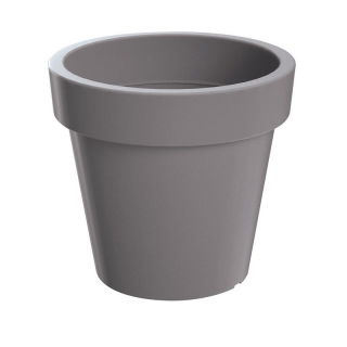 Fioriera per esterni "Lexo Round" - 60 cm - grigio pietra - 