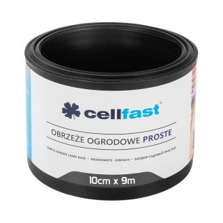 Schwarze gerade Gartenkante, 10 cm x 9 m - CELLFAST - 