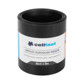 Borde recto de jardín negro, 15 cm x 9 m - CELLFAST - 