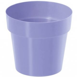 Yuvarlak basit saksı - 12 cm - lavanta mavisi - 