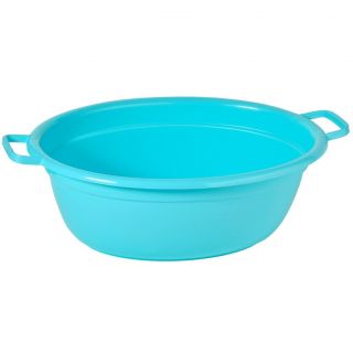 Wastafel binatu oval biru panjang 55 cm - 