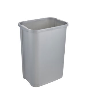 25-litre silvery-grey Swantje dustbin with a rotating lid