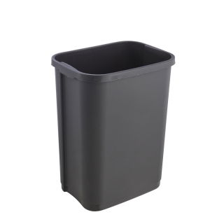 10 litrový grafitový popelník Rasmus s výklopným víkem - 
