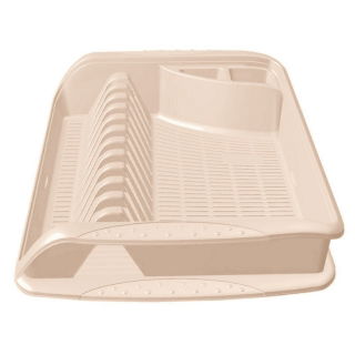 Dish drainer with a small tray - Pierre - cream-coloured