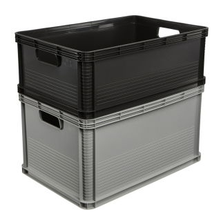 Contenitore per trasporto Robert 45 litri grigio grafite - 