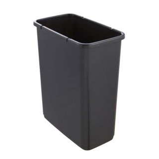 Poubelle Magne avec couvercle ouvrant par pression - 10 litres - gris graphite - 