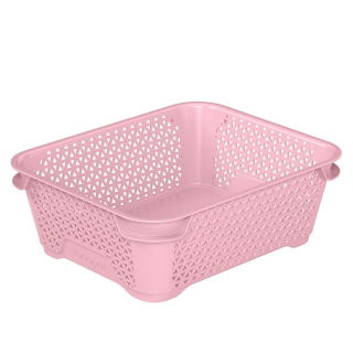 Cesta de almacenamiento rosa perla A6 - 