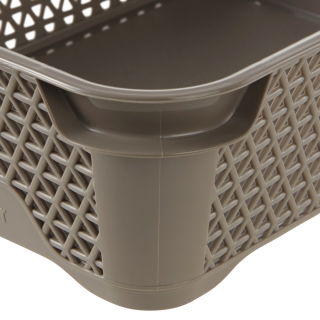 Grey-brown A6 storage basket