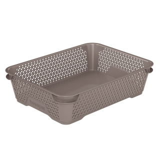 Cesta de almacenamiento A5 gris-marrón - 