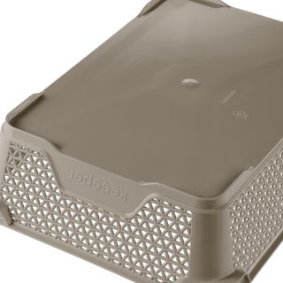 Cesta de almacenamiento A5 gris-marrón - 