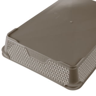 Grey-brown A4 storage basket