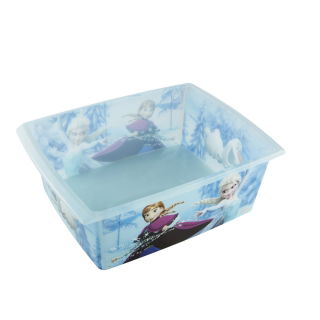 Kotak penyimpanan transparan biru 10 liter Filip "Frozen" - 
