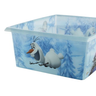 Kotak penyimpanan transparan biru 10 liter Filip "Frozen" - 