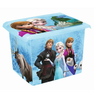 Hộp lưu trữ "Frozen" Filip 20,5 lít màu xanh trong suốt - 