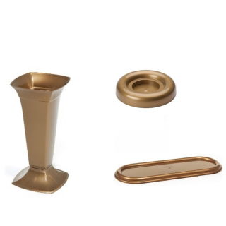Cimitero, set di accessori per cimitero - 5 pezzi - 