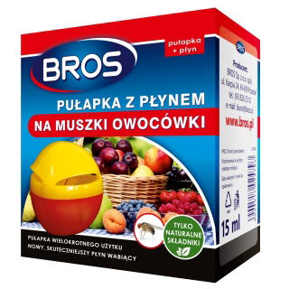 Capcană pentru muștele de fructe cu lichid - Bros - 