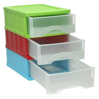 Set di 3 cassetti colorati - Your Colors - 