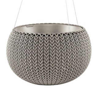 "Cozies M" függő növényi edény - ø 36 cm - homokos-bézs - 