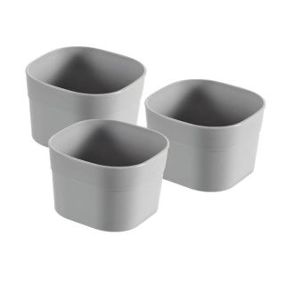 3 stalčių organizatorių / dalytuvų rinkinys Infinity XS - 3 x 0,2 litro - šviesiai pilka - 