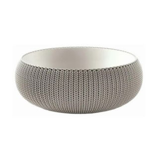 "Cozies" shallow, low plant pot - bowl - ø 54 cm - sand-beige