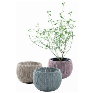 "Cozies Trio" Set aus drei Kräutertöpfen - ø 15 cm - Auswahl an Pastellfarben - 
