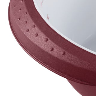 Ciotola per impastare con fondo antiscivolo - Carlotta - 3,5 litri - rosso - 