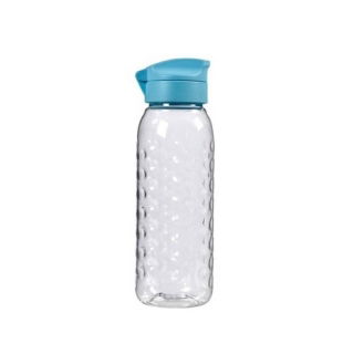 Vattenflaska, kolv "Dots" - 0,45 liter - blå - 