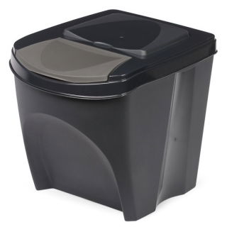 Anthracite-grey dustbin