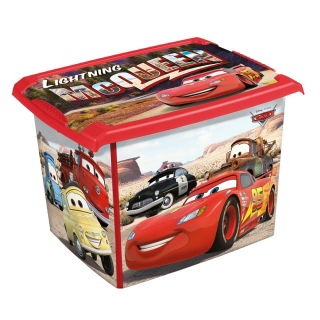Cherry-red 20,5 liter Filip 'Cars' storage box - 