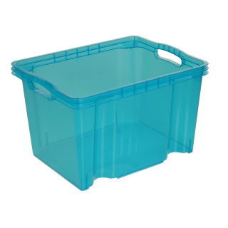 Multi-Box Aufbewahrungsbehälter - Größe M - transparent blau - 