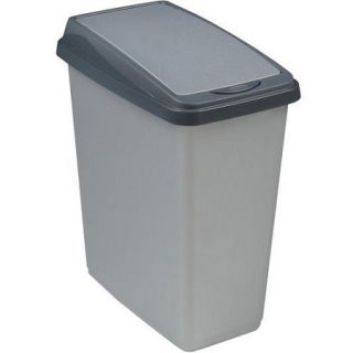20 literes szemetes kuka, 'Slim-Bin', világosszürke - 