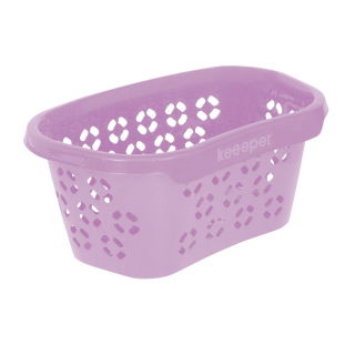 Lilac "Anton" laundry basket - 57.5 x 38 cm
