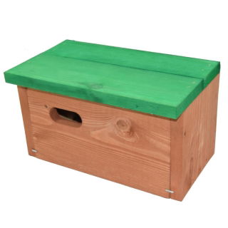 Nestkast Swift - bruin met groendak - 